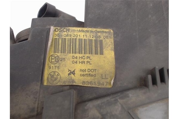 Recambio de faro delantero izquierdo para bmw serie 3 berlina (e46) referencia OEM IAM 8361947 301089201 