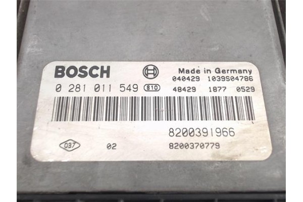 Recambio de centralita para renault clio ii fase ii (b/cb0) 1.5 authentique confort referencia OEM IAM (0281011549) (8200391966)