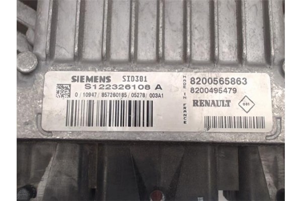 Recambio de centralita para renault scenic ii (jm) 1.5 dci (jm1e) referencia OEM IAM 8200565863 S122326108A/SID301 
