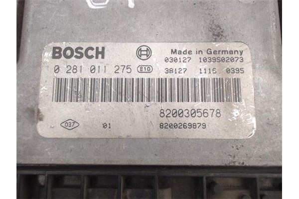Recambio de centralita para renault megane ii berlina 5p 1.9 extreme referencia OEM IAM 8200305678/1039S02073 0281011275/030127 
