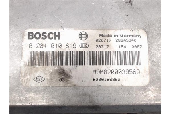 Recambio de centralita para renault megane i fase 2 classic (la...) 1.9 dci dynamique referencia OEM IAM 8200166362/28SA5340 HOM