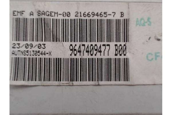 Recambio de reloj horario para citroen c2 1.4 hdi referencia OEM IAM 9647409477  