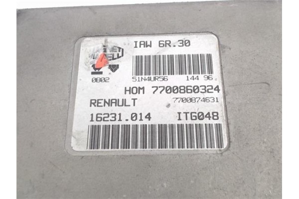Recambio de centralita para renault twingo i (c06) 1.2 alize referencia OEM IAM (7700860324) (7700874631) (IAW6R.30) 