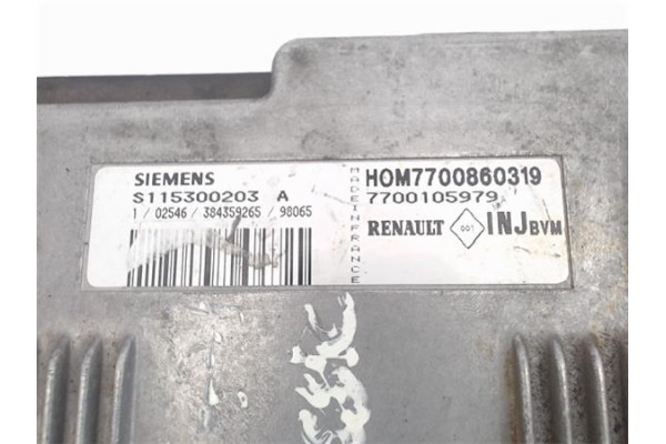 Recambio de centralita para renault megane i classic (la0) 1.4 1.6 europa referencia OEM IAM (7700860319) (7700105979) (S1153002