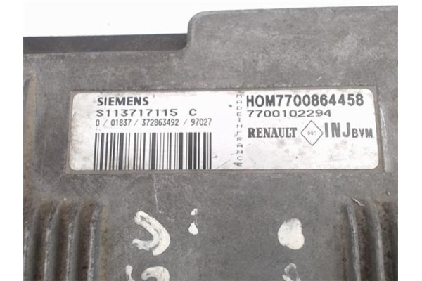 Recambio de centralita para renault laguna (b56) 1.8 rt (b56b) referencia OEM IAM (7700864458) (7700102294) (S113717115C) 