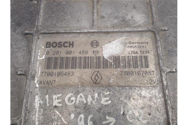 Recambio de centralita para renault megane i fase 2 berlina (ba0) 1.9 dti expression referencia OEM IAM (7700106483) (7700107087