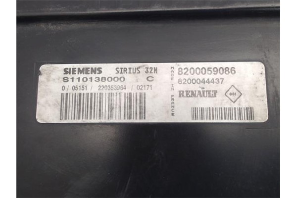 Recambio de centralita para renault megane ii berlina 3p referencia OEM IAM (8200059086) (8200044437) (S110138000C) 