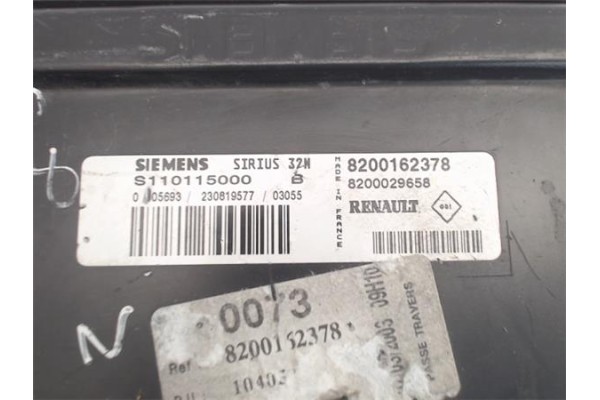 Recambio de centralita para renault clio ii fase i (b/cb0) 1.2 16v tech-line (b/cb05/w) referencia OEM IAM (8200162378) (8200029