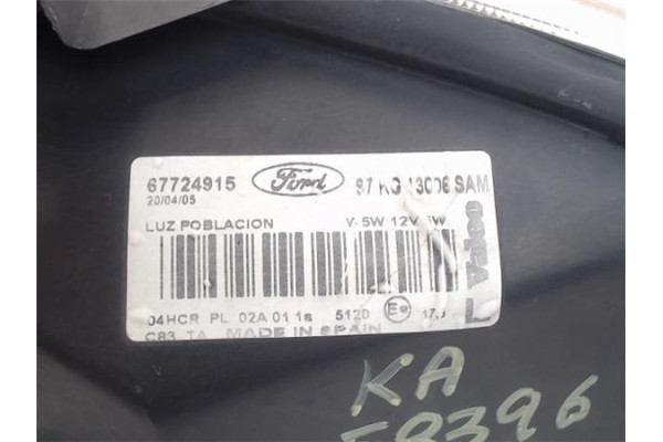 Recambio de faro delantero izquierdo para ford ka (ccq) 1.3 i referencia OEM IAM 67724915  