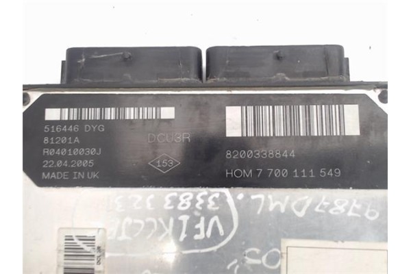 Recambio de centralita para renault kangoo i (f/kc0) 1.5 privilege referencia OEM IAM (8200338844) (R04010030J) 