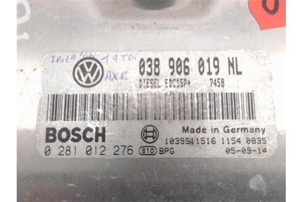 Recambio de centralita para seat ibiza (6l1) 1.9 signo referencia OEM IAM (038906019NL) (0281012276) 