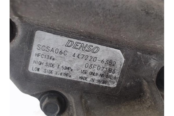 Recambio de compresor aire acond. para toyota corolla (e12) 2.0 d-4d referencia OEM IAM 883201A481  