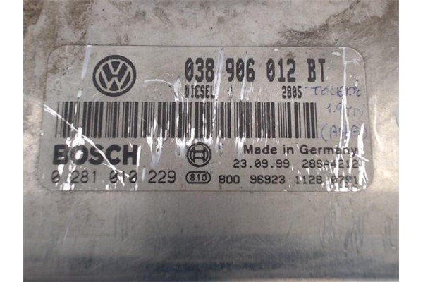 Recambio de centralita para seat toledo (1m2) 1.9 select referencia OEM IAM (038906012BT) (0281010229) 