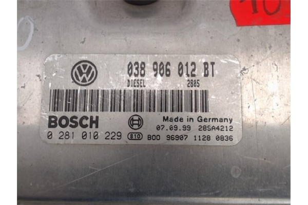 Recambio de centralita para seat toledo (1m2) 1.9 sport tech referencia OEM IAM (038906012BT) (0281010229) 