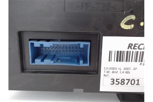 Recambio de mandos calefaccion / a.a. para citroen c3 1.4 hdi referencia OEM IAM 96588239XT  