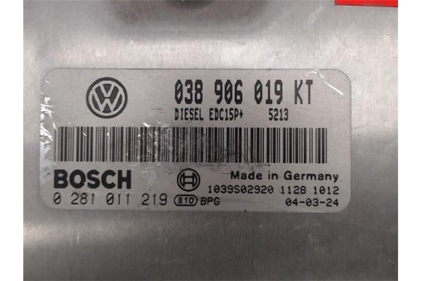 Recambio de centralita para seat ibiza (6l1) 1.9 stylance referencia OEM IAM (038906019KT) (0281011219) 