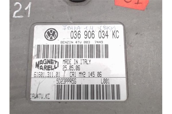 Recambio de centralita para seat ibiza (6l1) 1.4 cool referencia OEM IAM (036906034KC) (IAW4TVKC) 