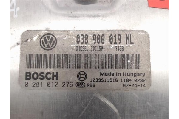 Recambio de centralita para seat ibiza (6l1) 1.9 signo referencia OEM IAM (038906019NL) (0281012276) 