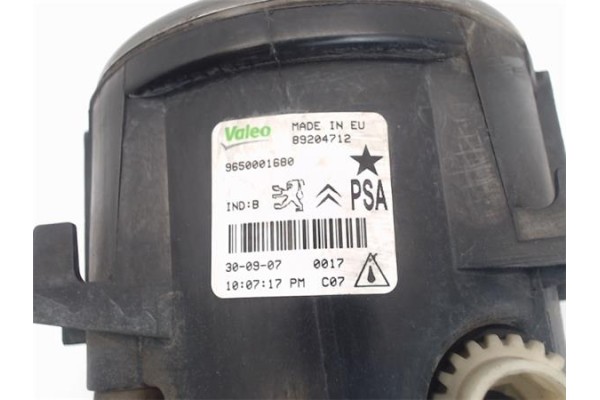 Recambio de faro antiniebla derecho para citroen c4 berlina referencia OEM IAM 9650001680 89204712 
