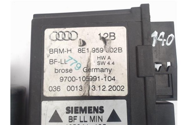 Recambio de motor elevalunas delantero derecho para audi a4 avant (8e) referencia OEM IAM (8E1959802B) (105841-105) 