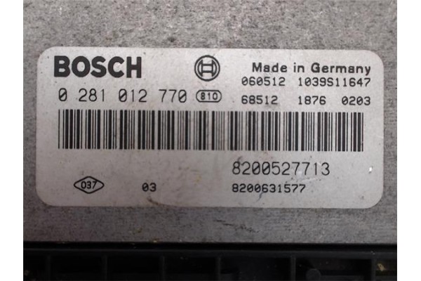 Recambio de centralita para renault laguna ii (bg0) 1.9 dci (bg1a, bg1w) referencia OEM IAM 8200527713 281012770 