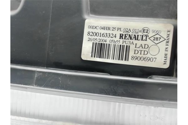 Recambio de faro delantero dcho para renault laguna ii (bg0) 2.0 16v (bg00, bg0k, bg0p, bg0w) referencia OEM IAM 8200163324 8900