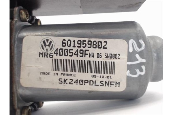 Recambio de motor elevalunas delantero derecho para skoda fabia (6y2/6y3) referencia OEM IAM 6Q1959802/SW0002 SK240PDLSNFM/40054