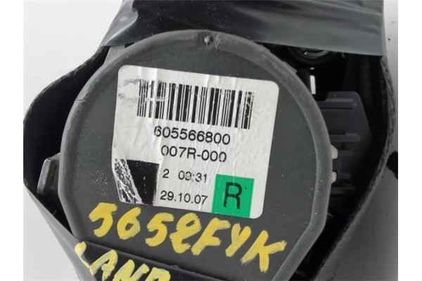 Recambio de cinturon seguridad delantero derecho para land rover freelander (lr2) 2.2 td4 referencia OEM IAM 605566800  