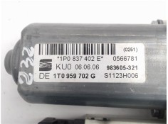 Recambio de motor elevalunas delantero derecho para seat leon (1p1) referencia OEM IAM (1K0959792M) (1T0959702G) (1P0837402E)  