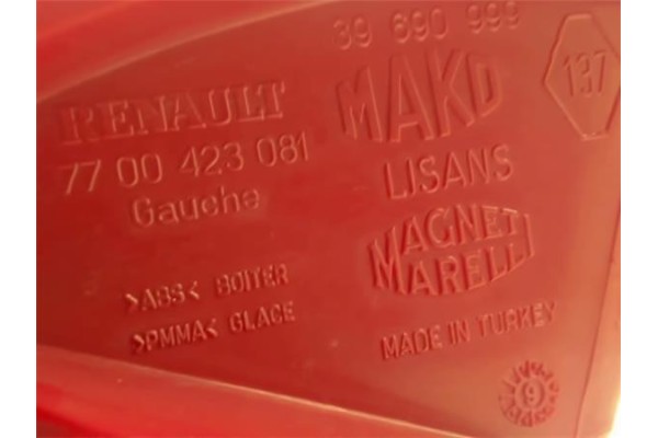 Recambio de piloto trasero izquierdo para renault megane i fase 2 grandtour (ka...) 1.6 16v century referencia OEM IAM 770042308