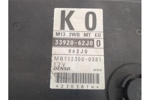 Recambio de centralita para suzuki swift iii (sg) 1.3 referencia OEM IAM 3392062j0  
