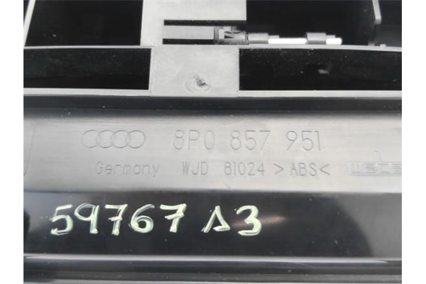 Recambio de cenicero para audi a3 sportback (8pa) 2.0 tdi ambiente referencia OEM IAM 8P0857951  