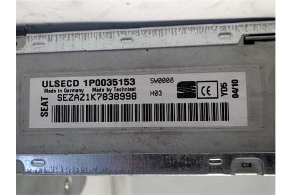 Recambio de radio / cd para seat leon (1p1) 1.9 tdi referencia OEM IAM   