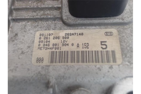 Recambio de centralita para fiat ii punto (188) berlina 1.2 16v 80 (188.233, .235, .253, .255, .333, .353, .639, .63 referencia 