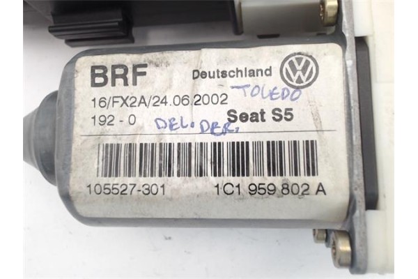 Recambio de motor elevalunas delantero derecho para seat toledo (1m2) referencia OEM IAM 1C1959802A 9776105415-301 