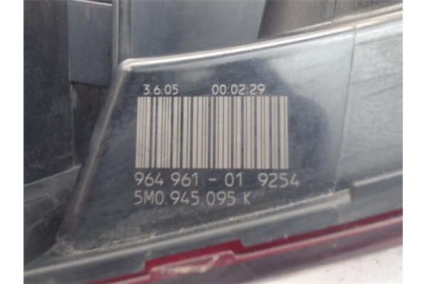 Recambio de piloto trasero izquierdo para volkswagen golf v plus (5m1) 1.9 tdi referencia OEM IAM 5m0945095k GP0788 5M0945095L ,