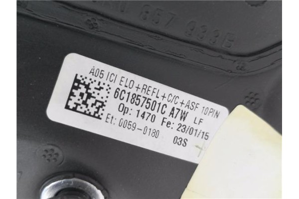 Recambio de retrovisor electrico izquierdo para volkswagen polo v (6c1) 1.2 advance bmt referencia OEM IAM 6C1857501C  