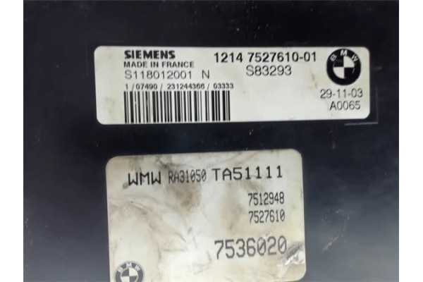 Recambio de centralita para mini mini (r50,r53) 1.6 one referencia OEM IAM 1214752761001 7536020 
