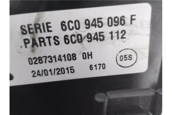 Recambio de piloto trasero derecho para volkswagen polo v (6c1) 1.2 advance bmt referencia OEM IAM 6C0945096F  
