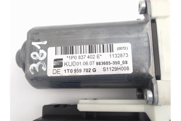 Recambio de motor elevalunas delantero derecho para seat leon (1p1) referencia OEM IAM (1K0959792M) (1P0837402E) (1T0959702G) 