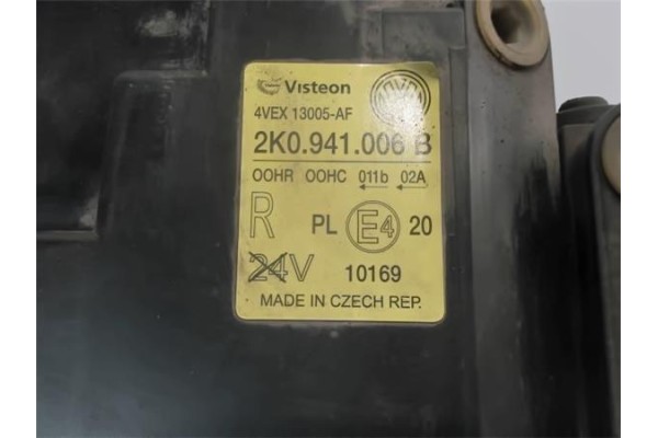 Recambio de faro delantero dcho para volkswagen caddy (2k) referencia OEM IAM 2K0941006B 1EE010203021 2K0941006D , AUDI | 2K0941