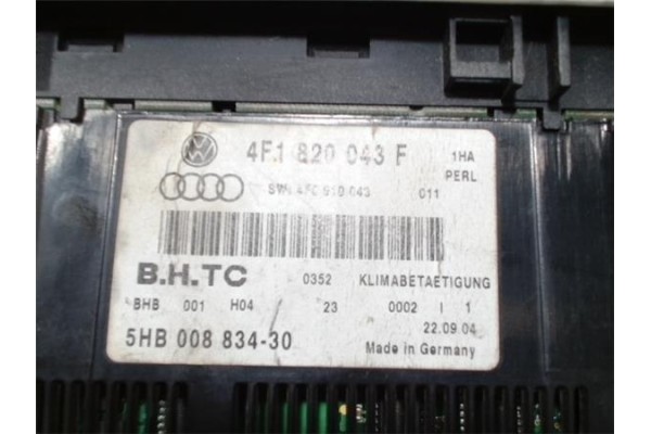 Recambio de mandos climatizador para audi a6 berlina (4f2) 3.0 tdi quattro (171kw) referencia OEM IAM 4F1820043F 4F0910043 