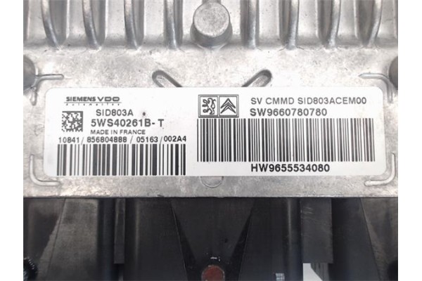 Recambio de centralita para peugeot 407 2.0 premium referencia OEM IAM 5WS40261B-T/HW9655534080 SW9660780780/SID8C03ACEM00 