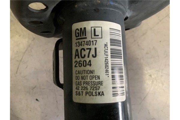 Recambio de amortiguador delantero izquierdo para opel astra j berlina 5p 1.6 excellence referencia OEM IAM 13474017 MA00965 134