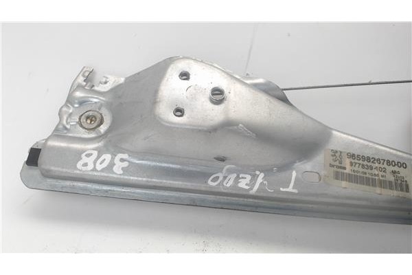 Recambio de mecanismo elevalunas trasero izquierdo para peugeot 308 referencia OEM IAM 9677737380 965982678000 