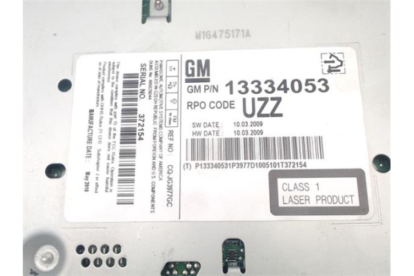 Recambio de radio / cd para opel astra j 1.6 referencia OEM IAM 84030323 23350961 
