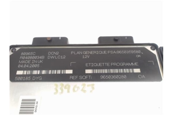 Recambio de centralita para citroen berlingo 1.9 d sx combi referencia OEM IAM 9650360280  