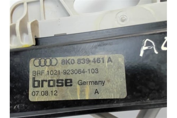 Recambio de mecanismo elevalunas trasero izquierdo para audi a4 berlina (8k2) 2.0 s line referencia OEM IAM 8K0837461A  8K083746