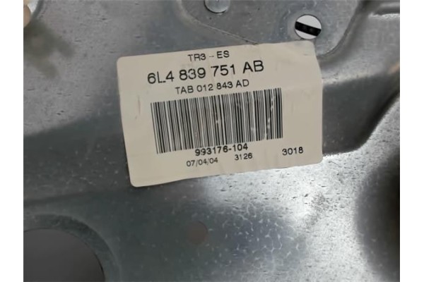 Recambio de elevalunas electrico trasero izquierdo para seat ibiza (6l1) 1.4 cool referencia OEM IAM 6L4839751AB 6L4839755D 