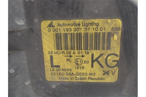 Recambio de faro delantero izquierdo para honda civic berlina 3 (ep1/2) referencia OEM IAM  33150S6AGQ20M2 